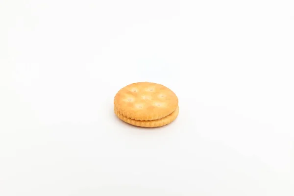 Peanut Cream Biscuits Cookies Peanut Butter Crispy Dessert — Stock Photo, Image
