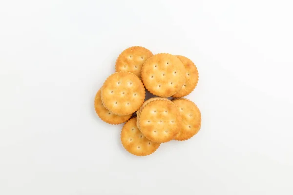 Peanut Cream Biscuits Cookies Peanut Butter Crispy Dessert — Foto de Stock