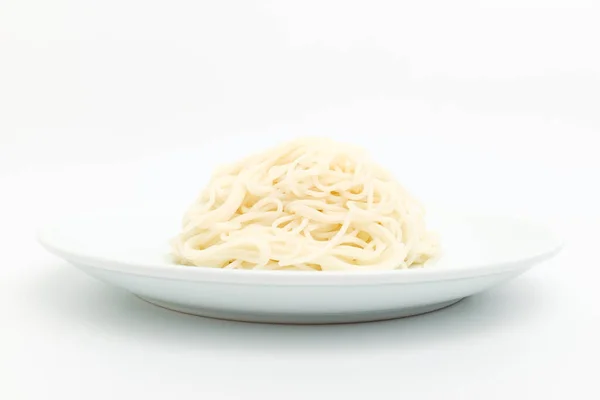 Frequently Eaten Noodles Asia White Thin Wheat Noodle Wheat Noodles — Foto Stock