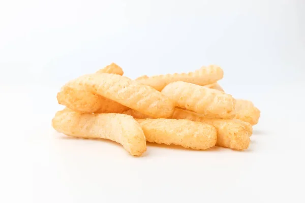 Salt Baked Snacks Stick Shape Snack Shrimp Flavored Sweets — Stockfoto