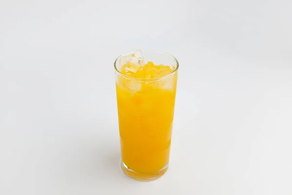 Suco Numa Chávena Bebidas Feitas Frutas Bebida Amarela Beba Com — Fotografia de Stock