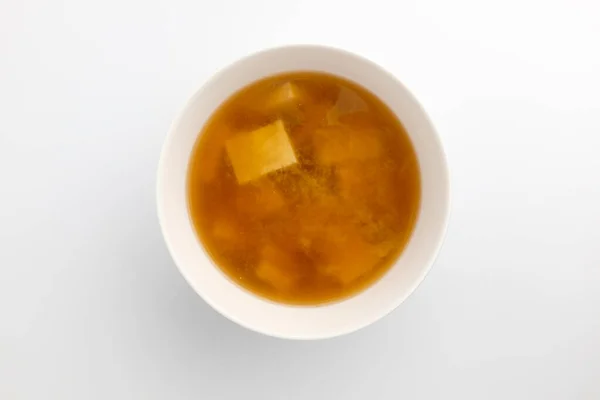 Plats Avec Miso Soupe Tofu Plat Légumes Soupe Tofu — Photo