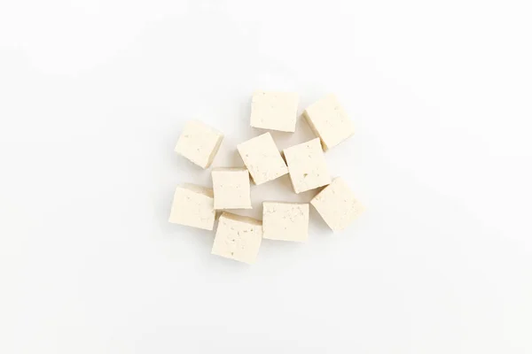 Comida Feita Feijão Ingredientes Frequentemente Comidos Ásia Tofu Forma Quadrada — Fotografia de Stock