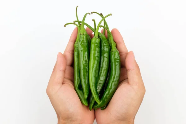 Piment Coréen Légumes Pour Assaisonnement Coréen Poivre Allongé — Photo