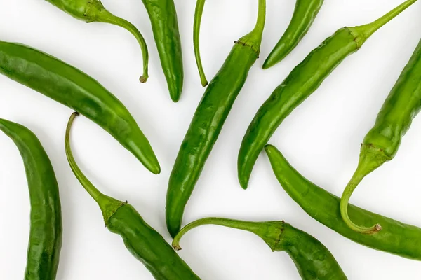 Piment Coréen Légumes Pour Assaisonnement Coréen Poivre Allongé — Photo