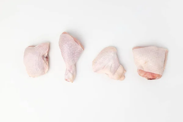 Raw Chicken Cut Region Manicured Chicken Chicken Cooking Ingredients Used — Foto de Stock