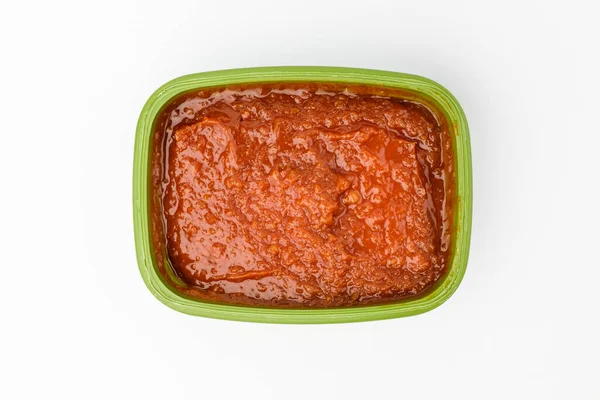 Σάλτσα Ανακατεμένη Κόκκινη Πιπεριά Και Miso Σάλτσα Εμβάπτισης Γλυκοσάλτσα — Φωτογραφία Αρχείου