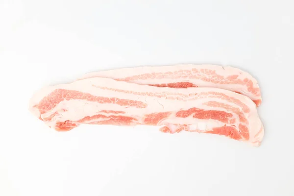 Barriga Porco Gorda Carne Para Churrasco Carne Alongada Carne Porco — Fotografia de Stock