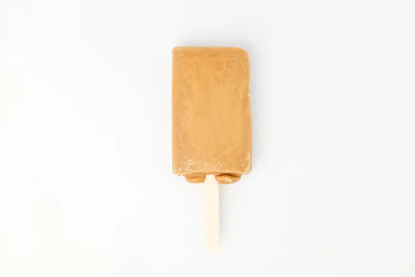 Десерт Вкусом Карамели Мороженое Сливками Мороженое Сладкой Палочки — стоковое фото
