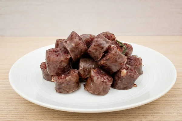 豚肉の腸で作られた食品 チューイとおいしい食べ物 柔らかい食べ物 — ストック写真