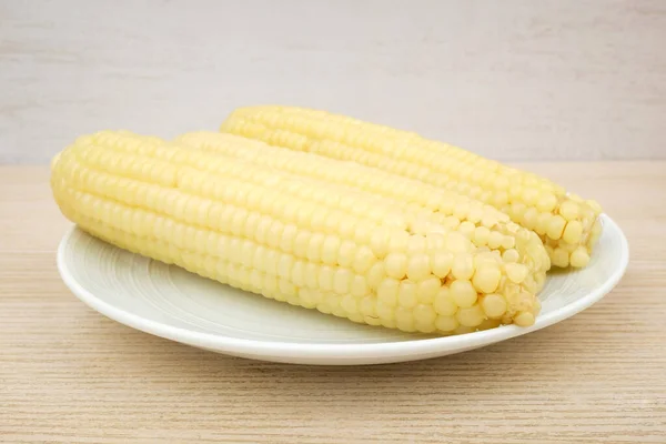 Corn Boiled Water Grain Chewy Soft Texture Yellow Grain — Foto de Stock