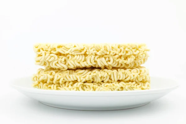 Fried Wheat Noodle Instant Ramen Dry Uncooked Noodles —  Fotos de Stock