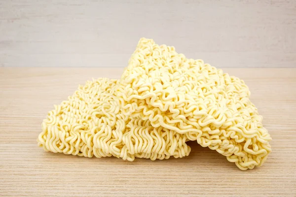 Tagliatelle Grano Fritto Ramen Istantaneo Tagliatelle Secche Crude — Foto Stock