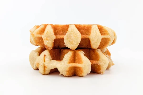 Waffles Belgas Sobremesa Doce Perfumada Com Canela Cultura Sobremesa Belga — Fotografia de Stock