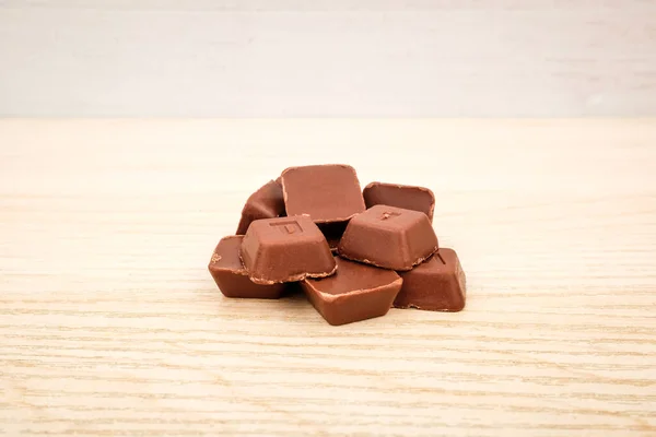 Tatlı Sütlü Çikolata Sütlü Kakaolu Tatlı Blok Şekilli Tatlı — Stok fotoğraf