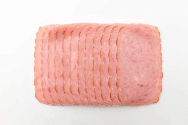 Food Made Processing Pork Processed Pork Canned Ham Pork Food — Stock Photo, Image