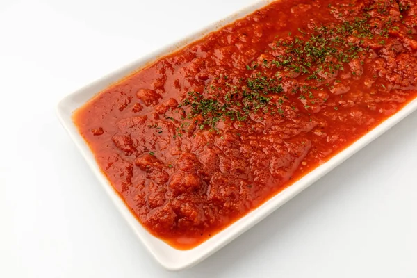 Tomato Sauce Sweet Sour Sauce Thick Liquid — Stock Photo, Image