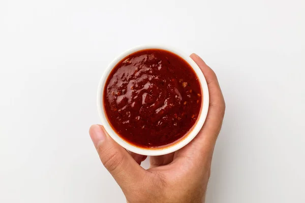 Red Sauce Korean Hot Sauce Sauce Noodles — Stock Fotó