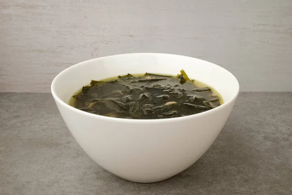Seaweed Soup Tuna Healthy Food Soup Food —  Fotos de Stock