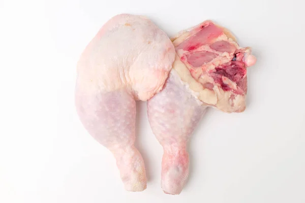 Kycklingben Med Skinn Färska Kycklingben Kycklingben Med Mycket Kött — Stockfoto
