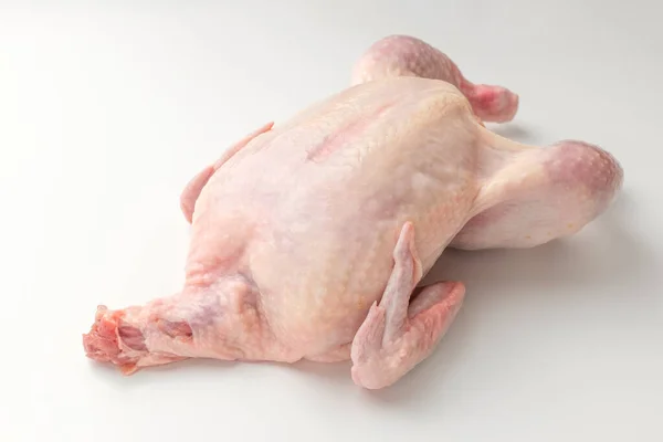 Freshly Groomed Raw Chicken Uncut Chicken Chicken Food — Stock Fotó