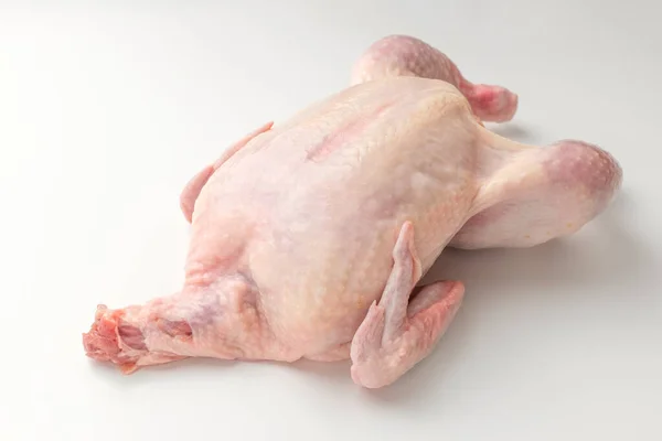 Freshly Groomed Raw Chicken Uncut Chicken Chicken Food — Foto de Stock