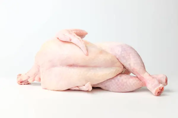 Pollo Crudo Appena Preparato Pollo Non Tagliato Pollo Alimenti — Foto Stock