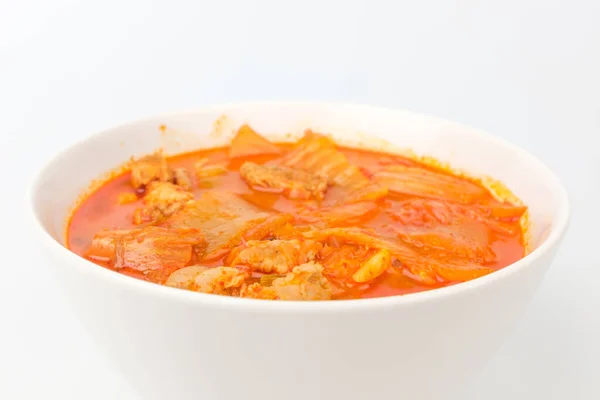 Guiso Con Kimchi Verduras Carne Comida Tradicional Coreana Cocinar Con — Foto de Stock