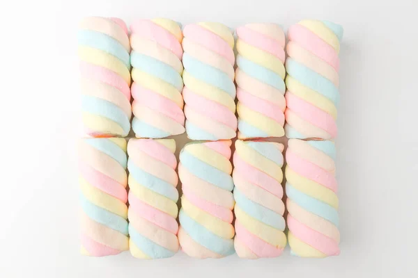 Marshmallow Med Gelatin Mjuk Och Seg Dessert Söt Dessert — Stockfoto