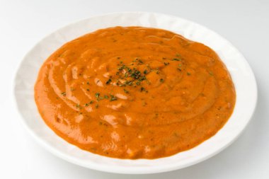 Baharatlı baharatlı köri. Sebzeli Hint yemeği. Hint yemek kültürü