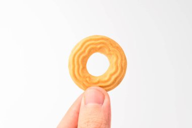 Tuzlu ve tatlı hamur işi. Tereyağlı Kurabiye Tatlısı. Yuvarlak şekilli bisküvi