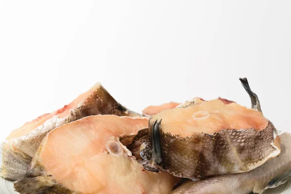 Getrimmter Kabeljau Tiefgefrorener Fisch Zutaten Für Gekochten Fisch — Stockfoto