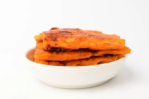 Koreanische Esskultur Essen Gebratene Kimchi Mehlteig Würzige Und Fettige Speisen — Stockfoto