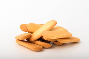 Yumuşak ve lezzetli kurabiyeler. Yumurtalı kurabiye ve süt. Tatlı tatlı