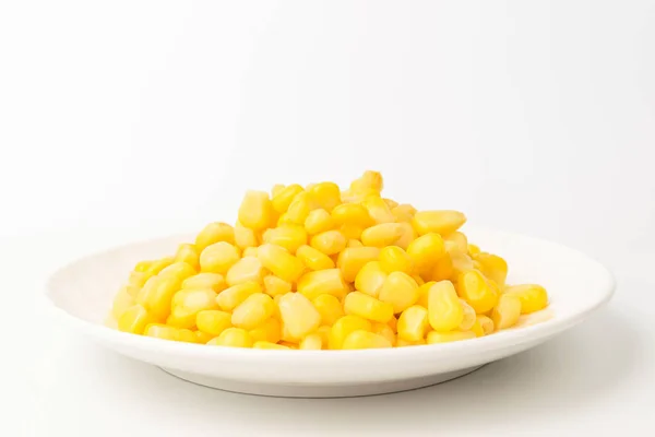 Canned Food Corn Kernels Good Texture Vegetarian Food — Stockfoto