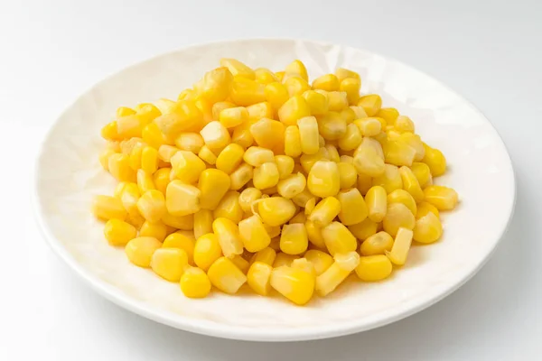 Canned Food Corn Kernels Good Texture Vegetarian Food — Stock Photo, Image