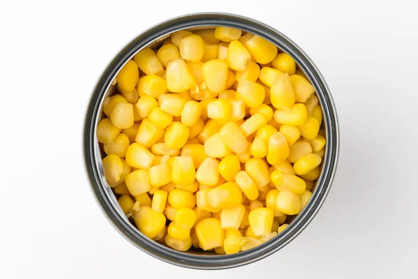 Canned Food Corn Kernels Good Texture Vegetarian Food — Stock Photo, Image