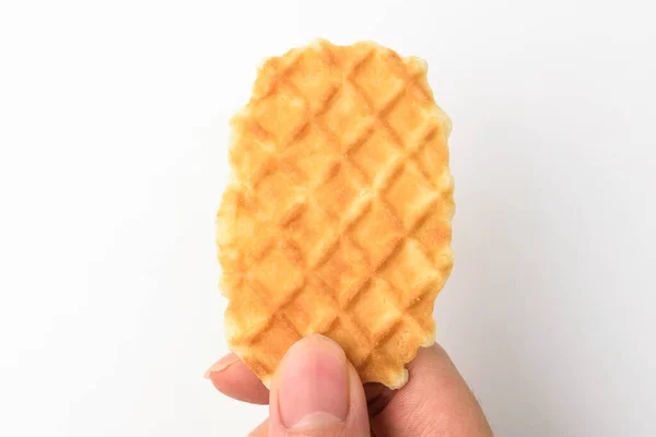 Snack Våffelform Fransk Matkultur Sött Dessertmellanmål — Stockfoto