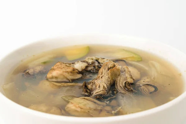 Koreanische Esskultur Suppe Aus Austern Und Gemüse Fischgerichte — Stockfoto