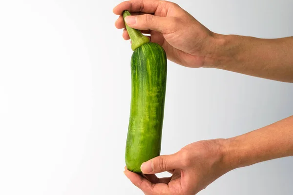 Groene Pompoen Vaste Groenten Vochtige Zachte Groenten — Stockfoto