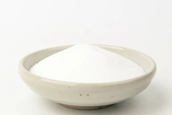 Salz Mit Lebensmittelzusatzstoffen Würzen Das Essen Würzen Weißes Pulver — Stockfoto