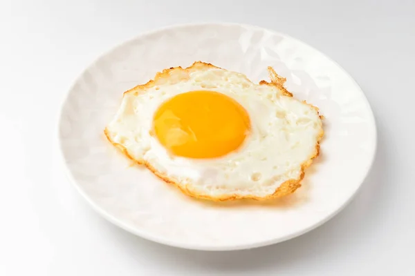 Ein Gericht Mit Spiegeleiern Leichte Kost Gekochte Eier Tiereier Kochen — Stockfoto