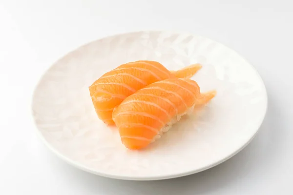 Food Made Raw Salmon Rice Japanese Food Culture Raw Fish — Stock Photo, Image