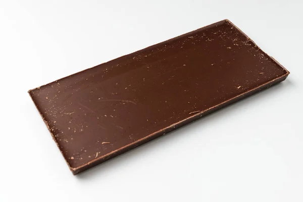 Zoete Melkchocolade Toetje Met Melk Cacao Blok Vormig Dessert — Stockfoto