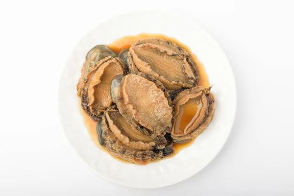 Abalone Seasoned Soy Sauce Asian Food Culture Seafood Food — 스톡 사진