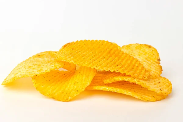 Potatismat Potatischips Smaksatt Med Peppar Knaprigt Salt Potatis Mat — Stockfoto