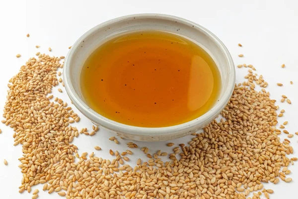 Cooking Oil Made Sesame Seeds Oil Food Fragrant Oil — Stock Photo, Image