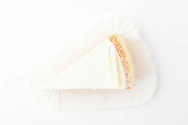 奶酪做的蛋糕 甜点加奶油芝士 软糖甜食 — 图库照片