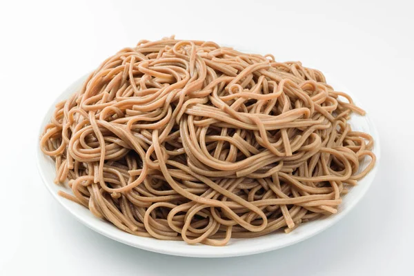 Boiled Noodles Fragrant Noodles Buckwheat Noodles — Stock Photo, Image