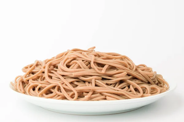 Boiled Noodles Fragrant Noodles Buckwheat Noodles — Stock Photo, Image